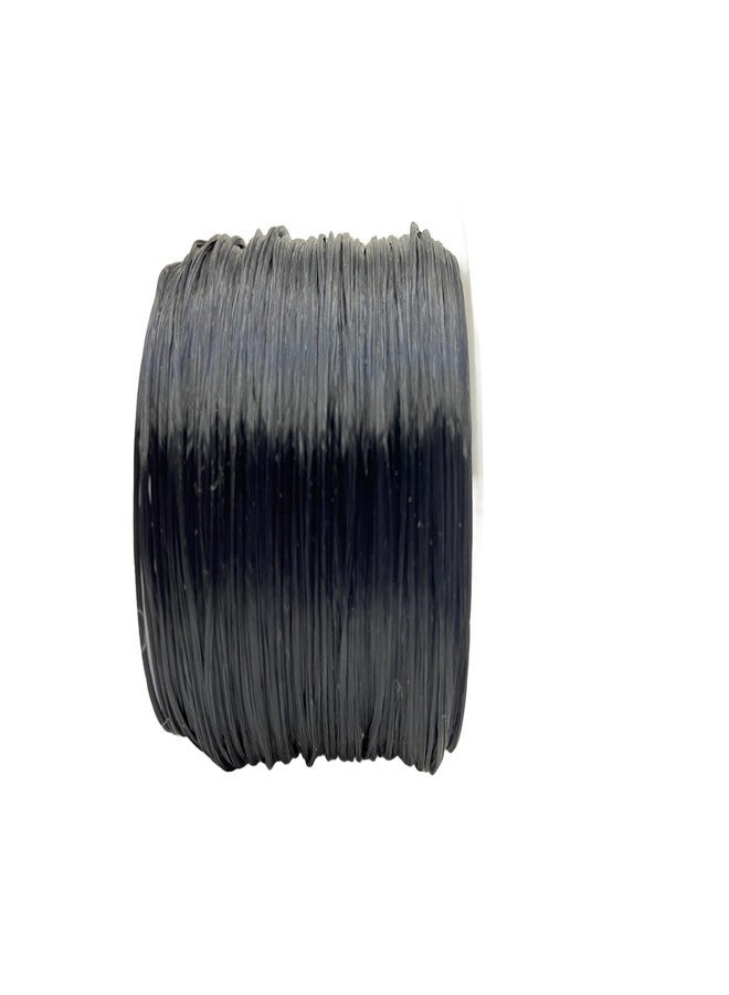 Self Lub Elastic Crystal Stretch Cord for Jewelry Making - Flat Beading Thread for Bracelets, Anklets, DIY Crafts - Durable, Clear Elastic String for Beads & Charms (Black, 50 Meter, 0.5 mm) - Image 2